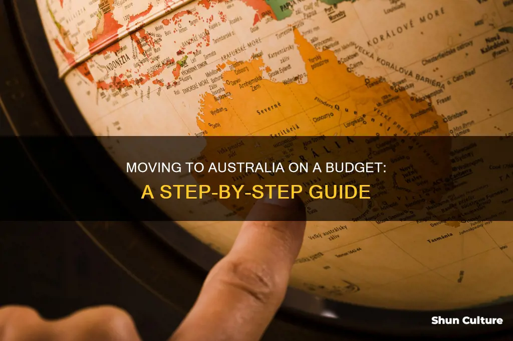 how to move to australia with little money