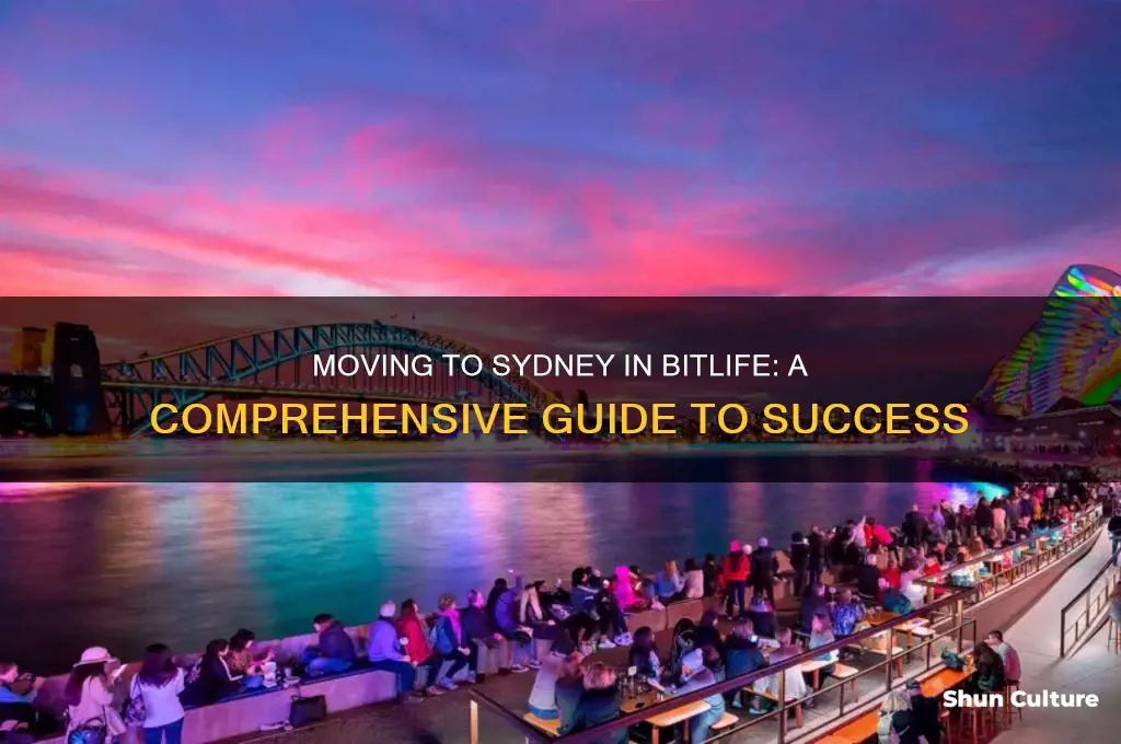 how to move to sydney australia bitlife