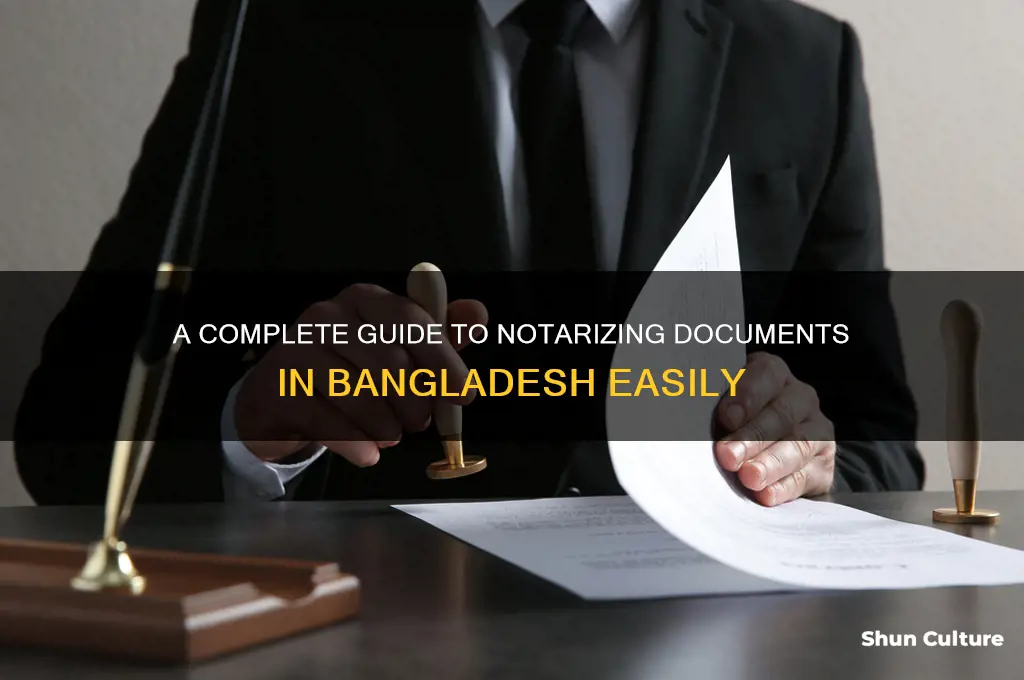 how to notarize a document in bangladesh