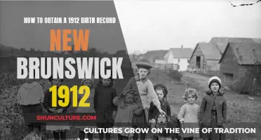 Finding Birth Records in New Brunswick, 1912
