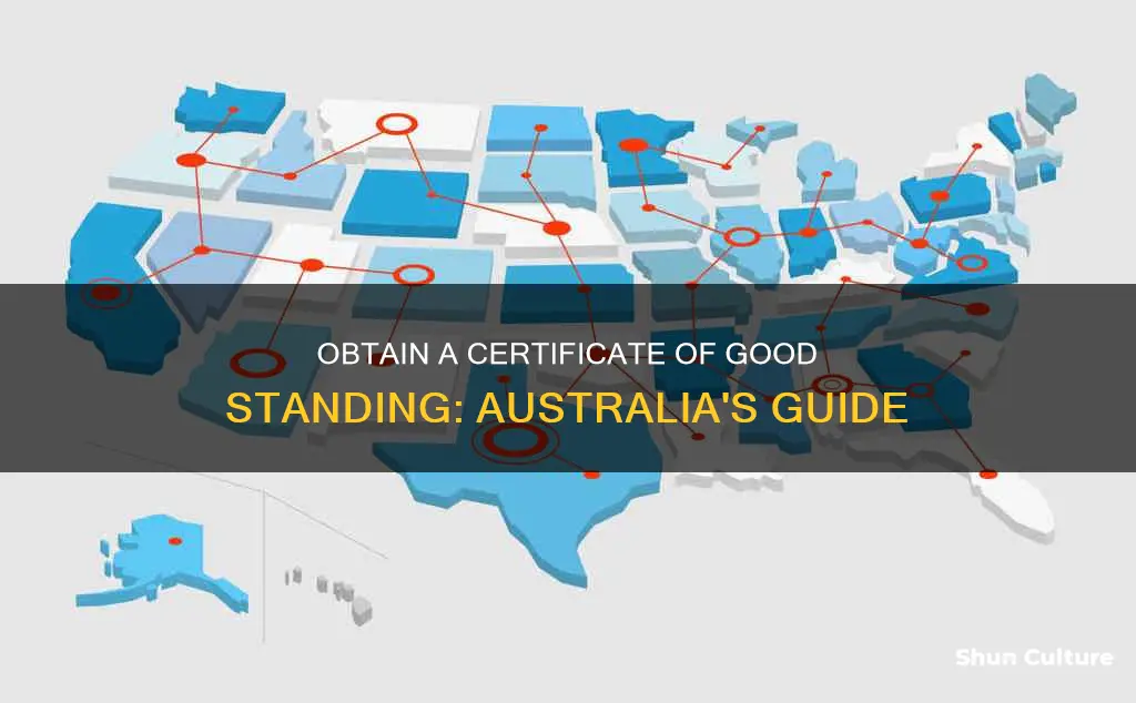 how to obtain a certificate of good standing australia