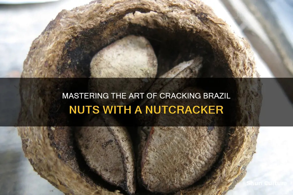 how to open a brazil nut with a nutcracker