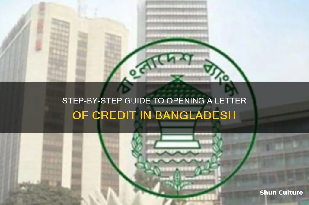 how to open a letter of credit in bangladesh