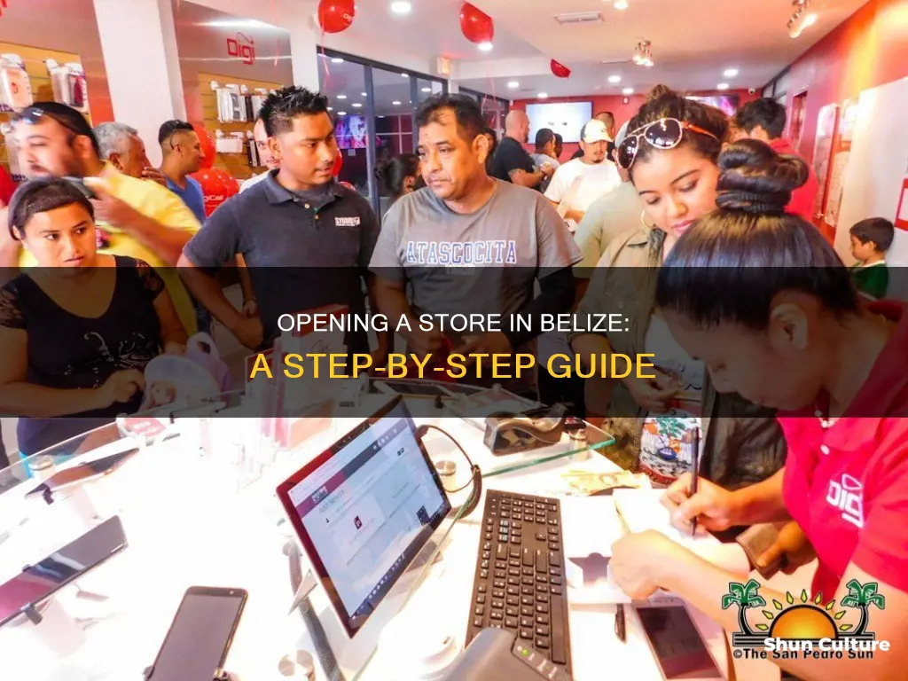 how to open a store in belize