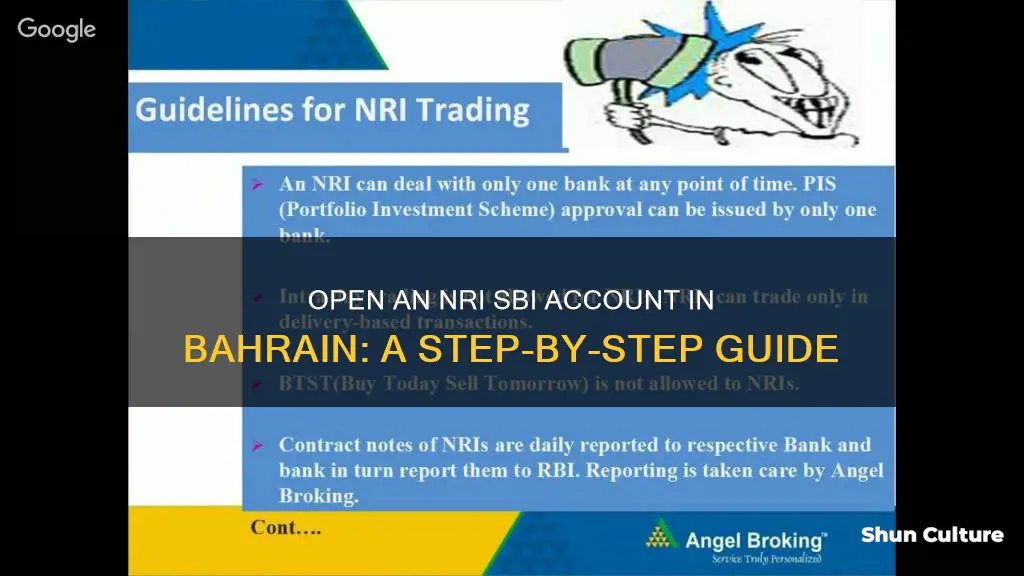 how to open nri account in sbi bahrain