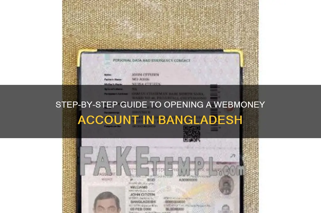 how to open webmoney account in bangladesh