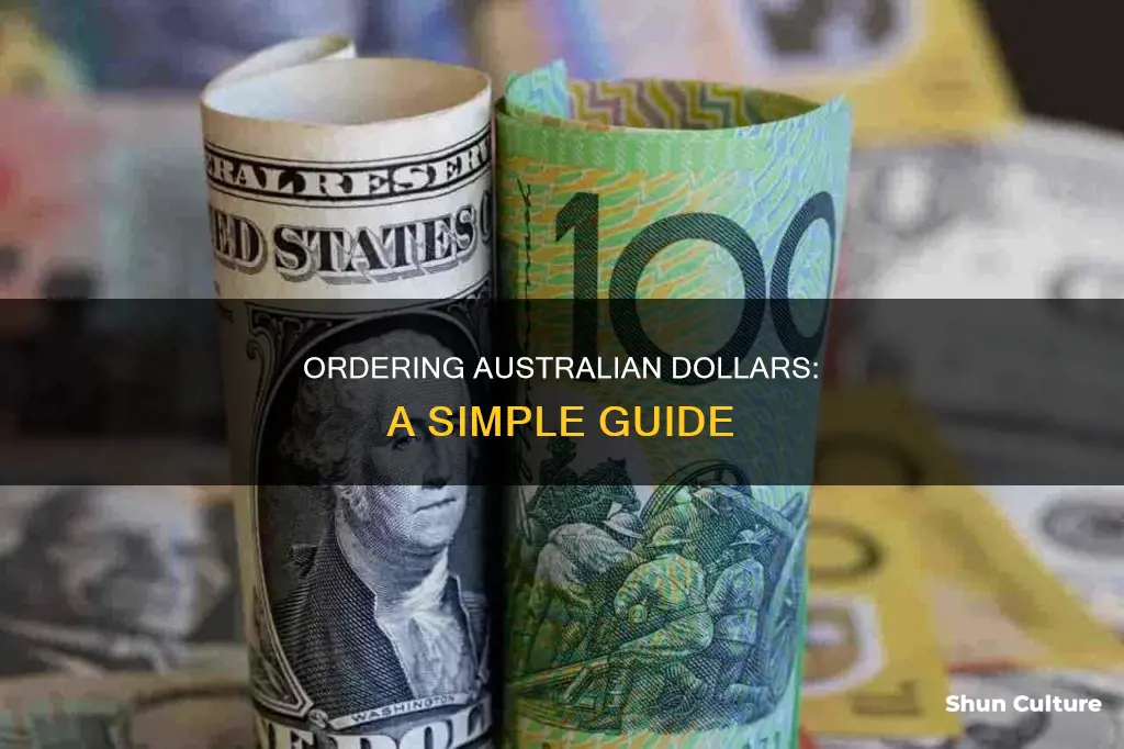 how to order australian dollars