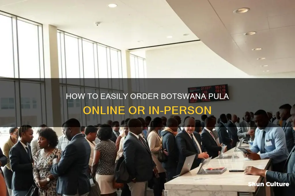 how to order botswana pula