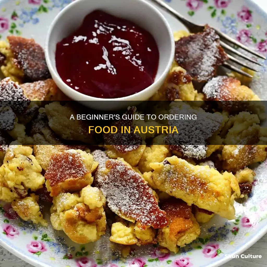 how to order food in austria