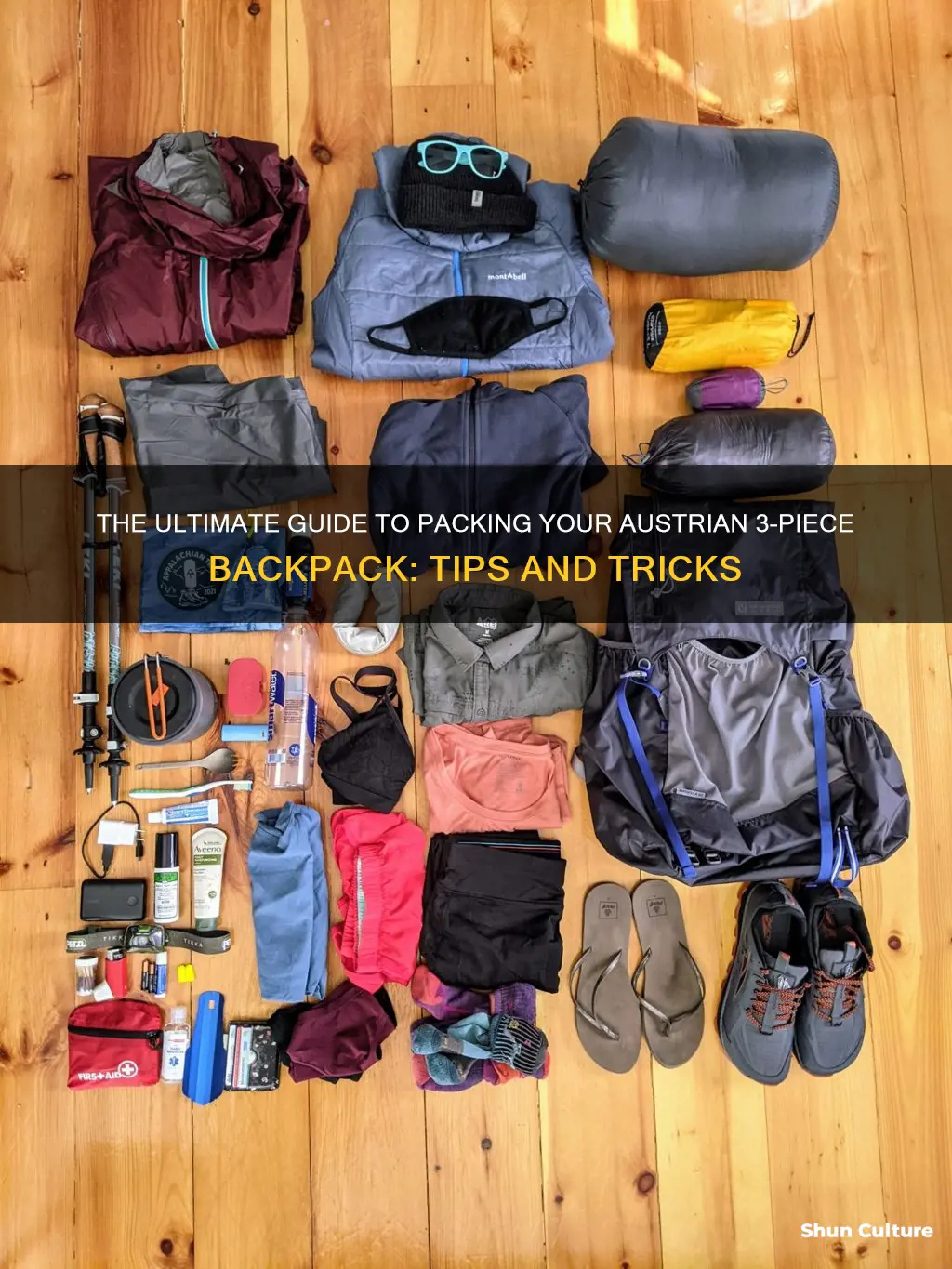 how to pack a austrian 3pc backpack