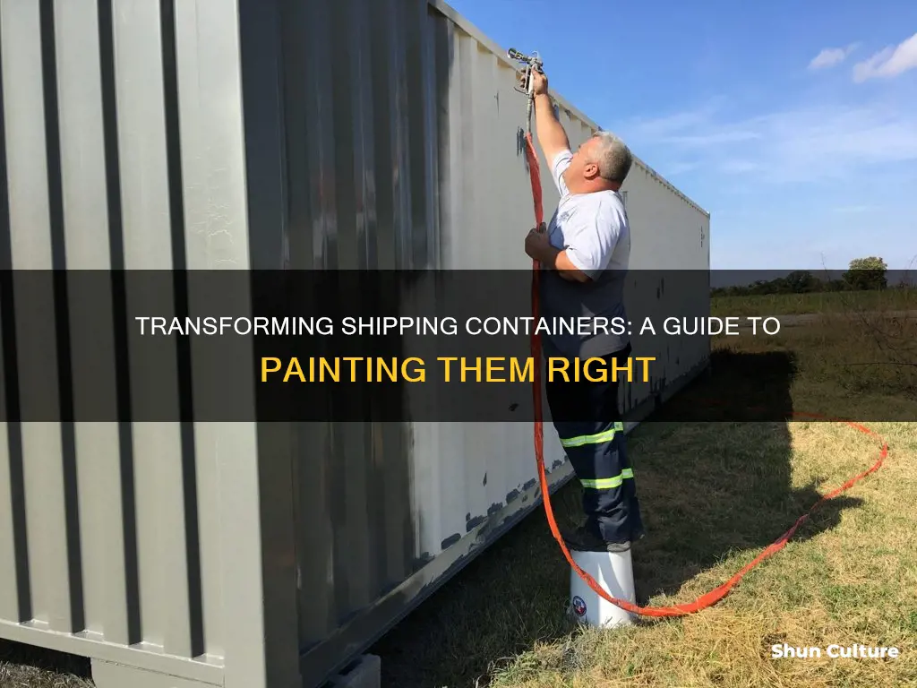 how to paint a shipping container australia