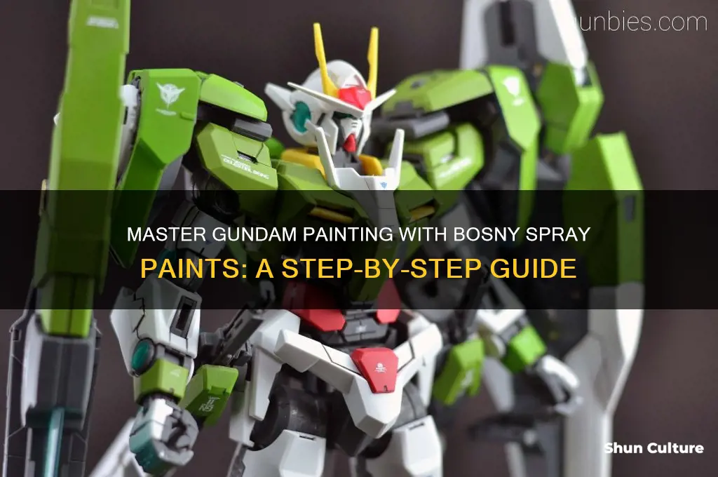 how to paint gundam using bosny