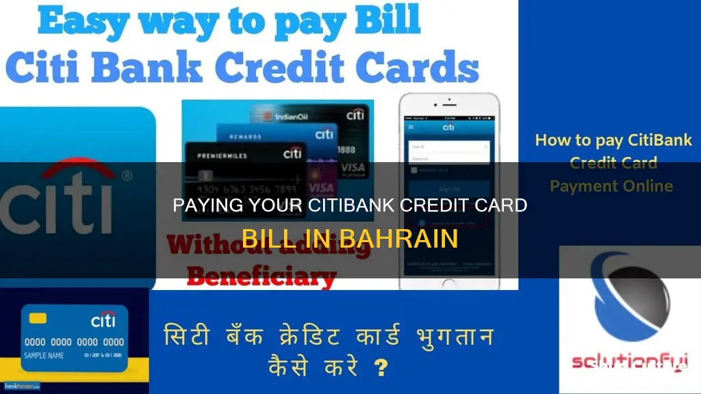 how to pay citibank credit card bill in bahrain