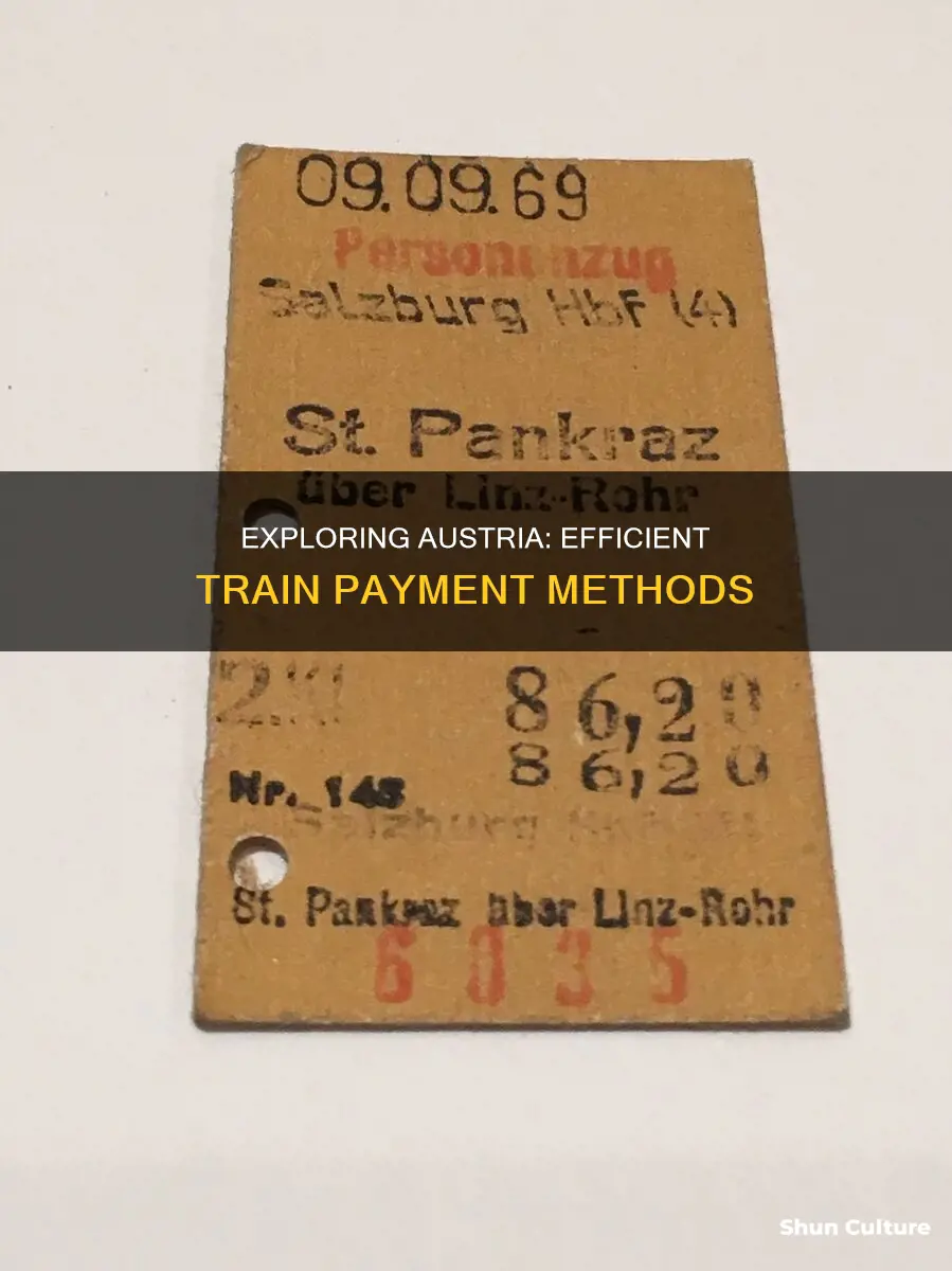 how to pay for trains in austria