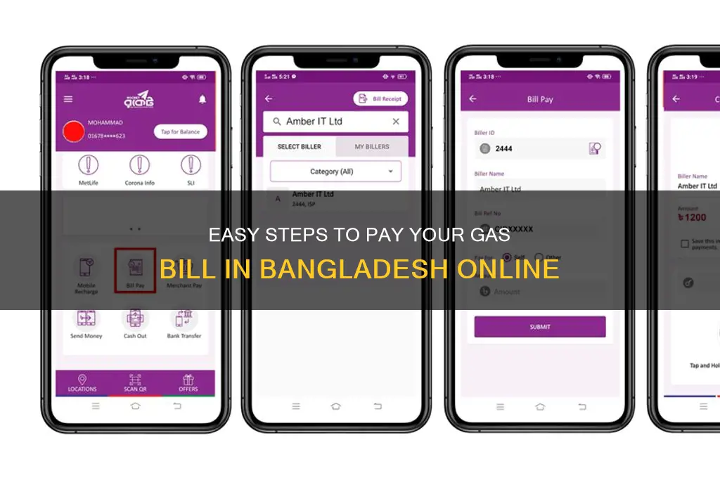 how to pay gas bill in bangladesh