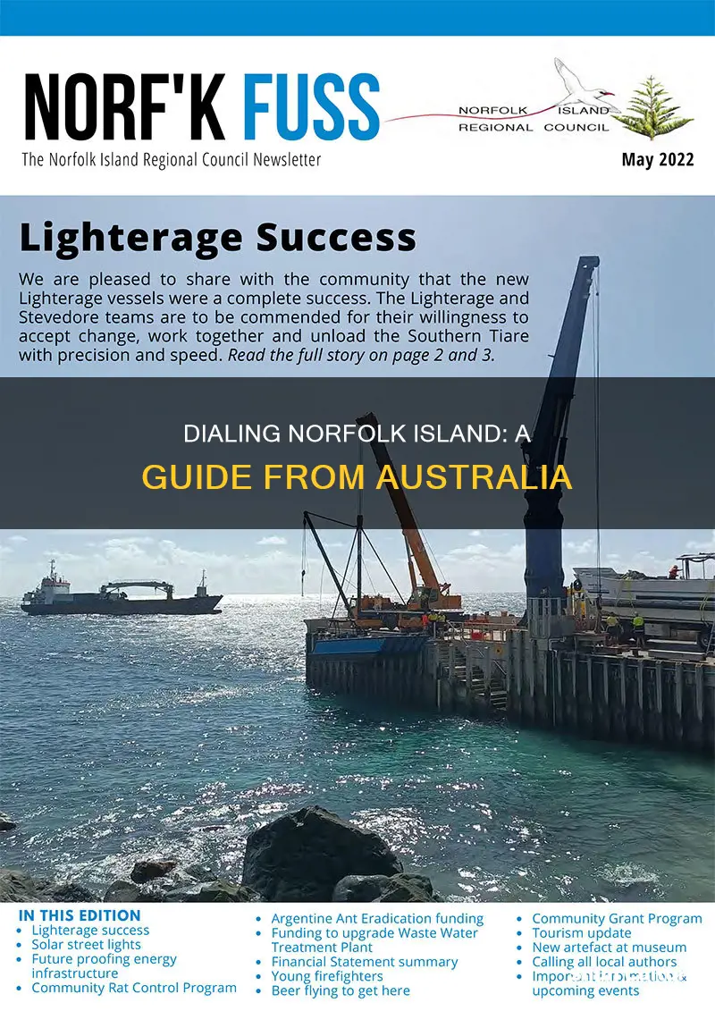 how to phone norfolk island from australia