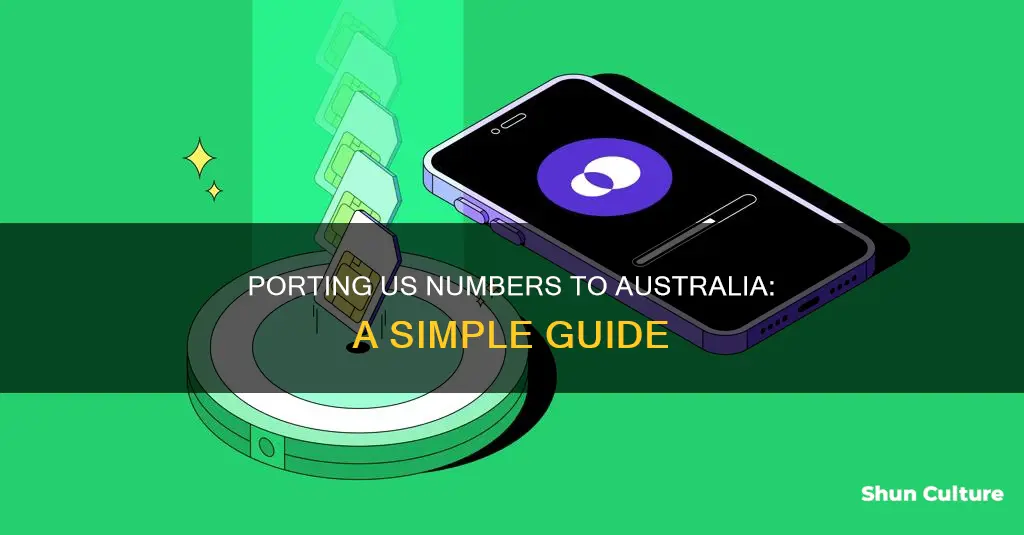 how to port an american number to an australian number