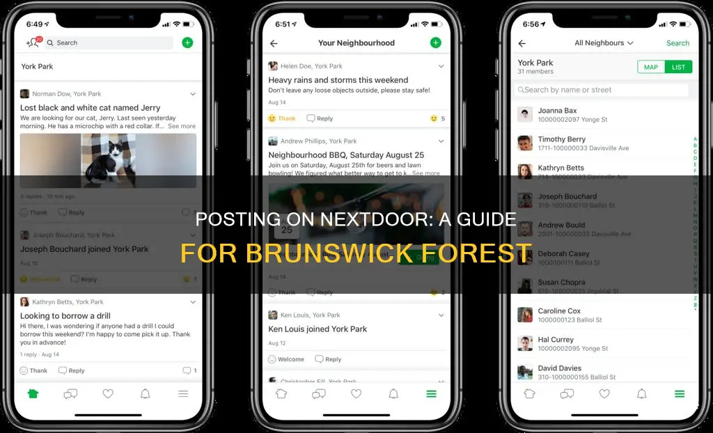 how to post on brunswick forest nextdoor neighbor