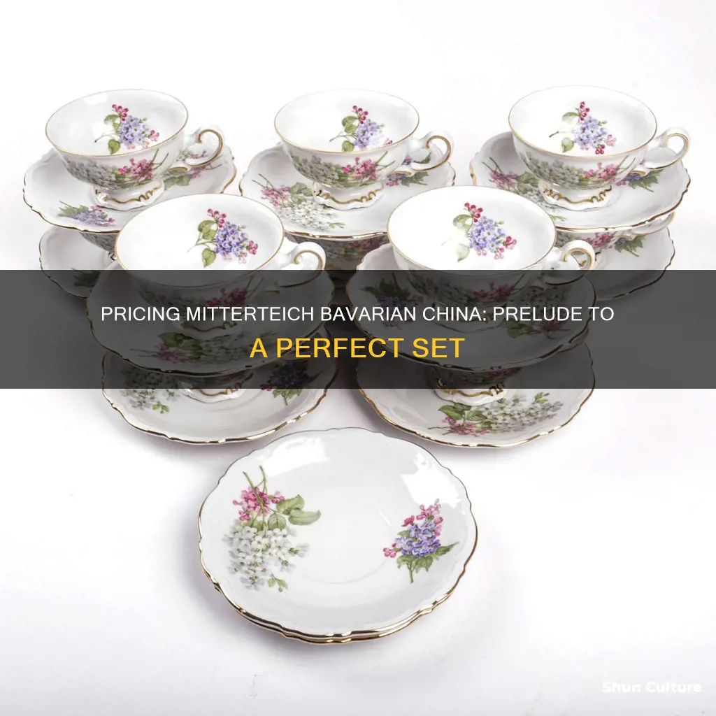 how to price mitterteich bavarian prelude china set