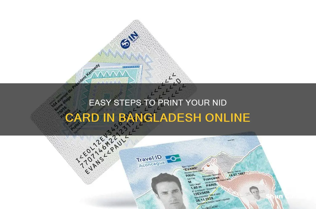 how to print nid card in bangladesh