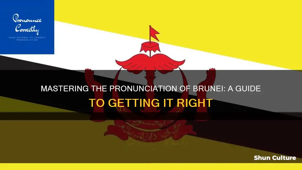 how to prononounce brunei