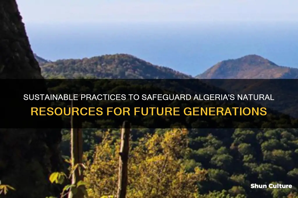 how to protect natural resources in algeria