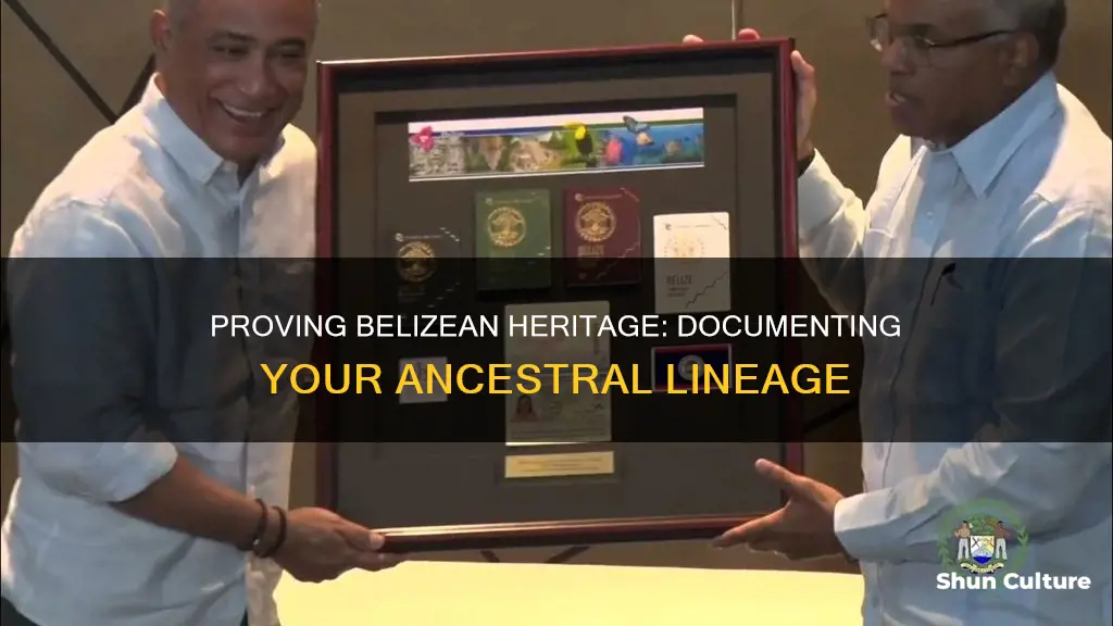 how to prove you are a belizean descendant