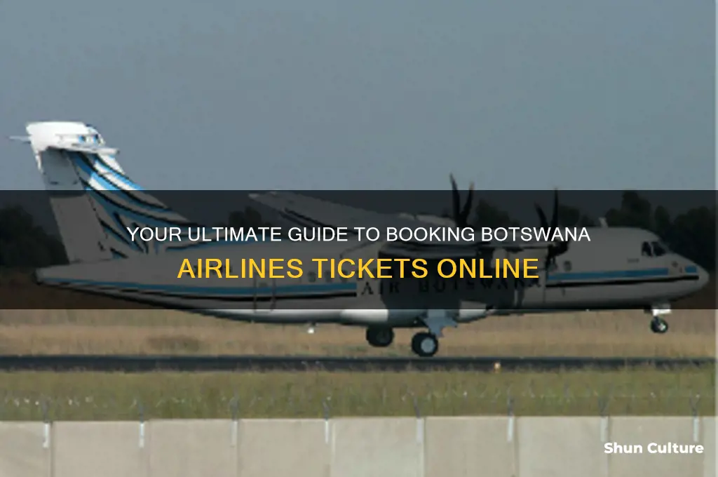 how to purchase botswana airlines tickets
