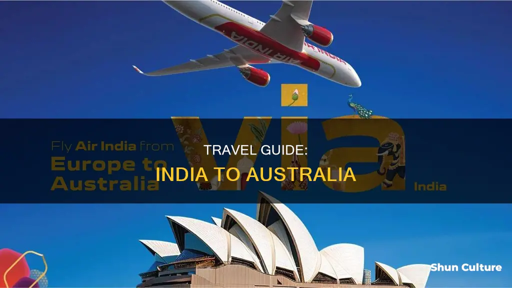 how to reach australia from india