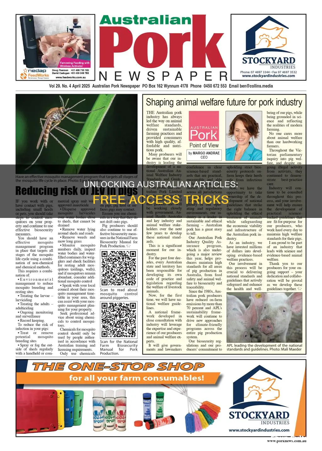 how to read the australian articles for free
