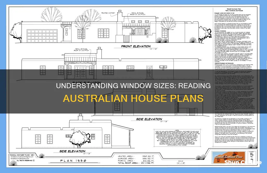 how to read window sizes on house plans australia