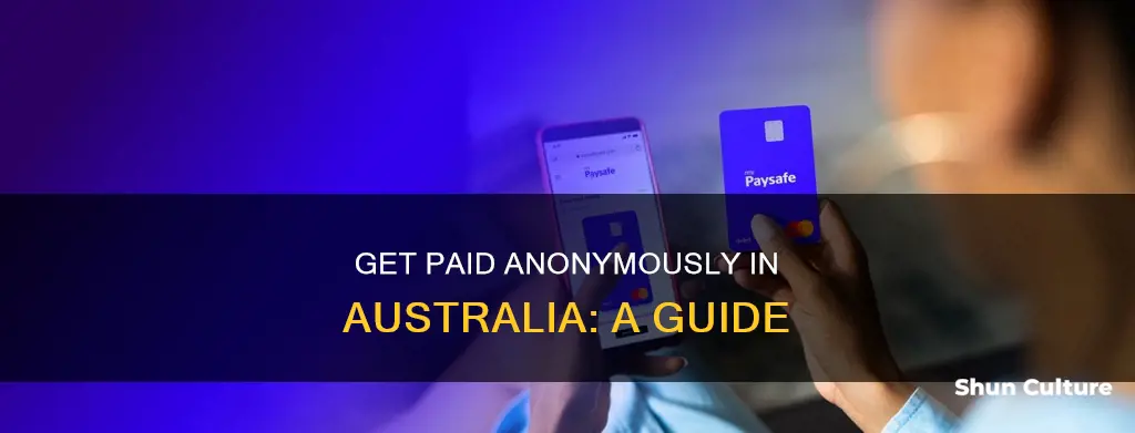 how to receive money anonymously australia