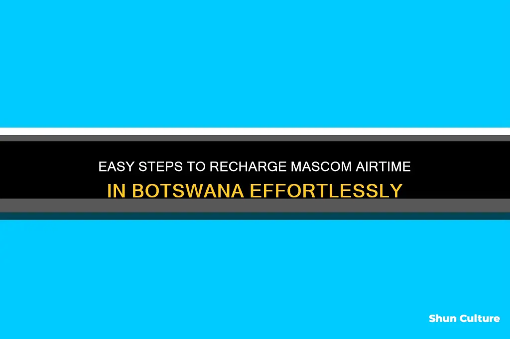 how to recharge mascom airtime in botswana