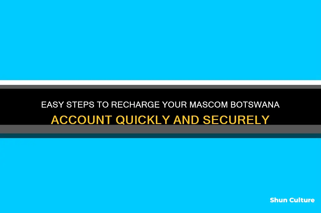 how to recharge mascom botswana