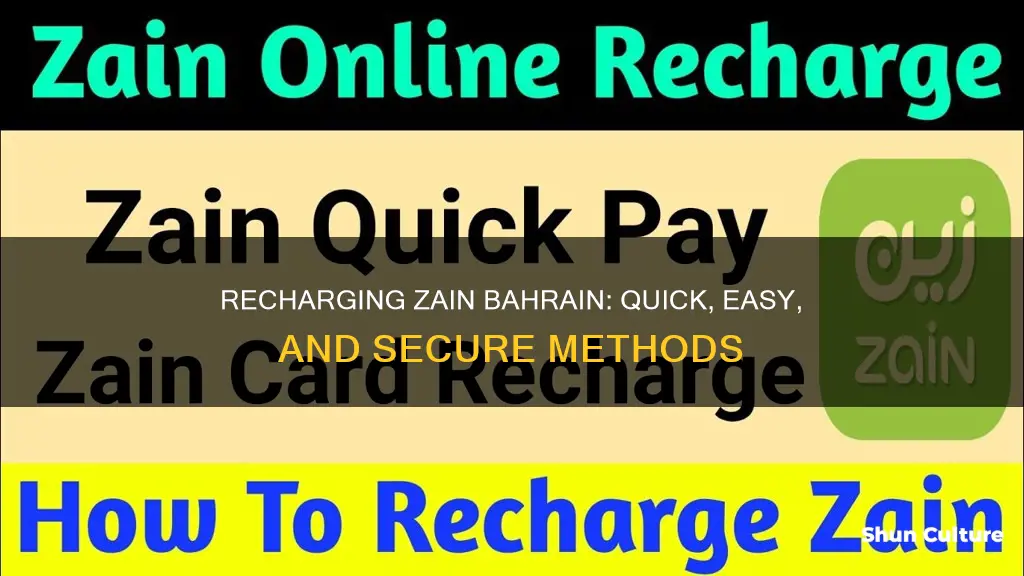 how to recharge zain bahrain