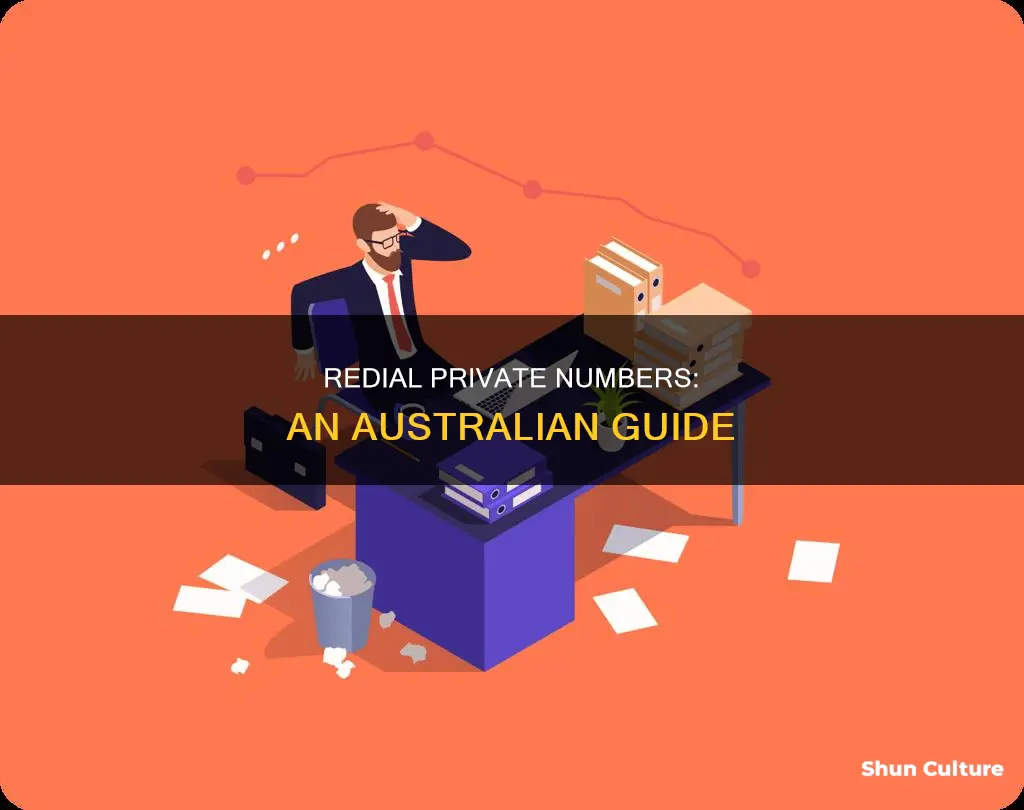 how to redial a private number in australia