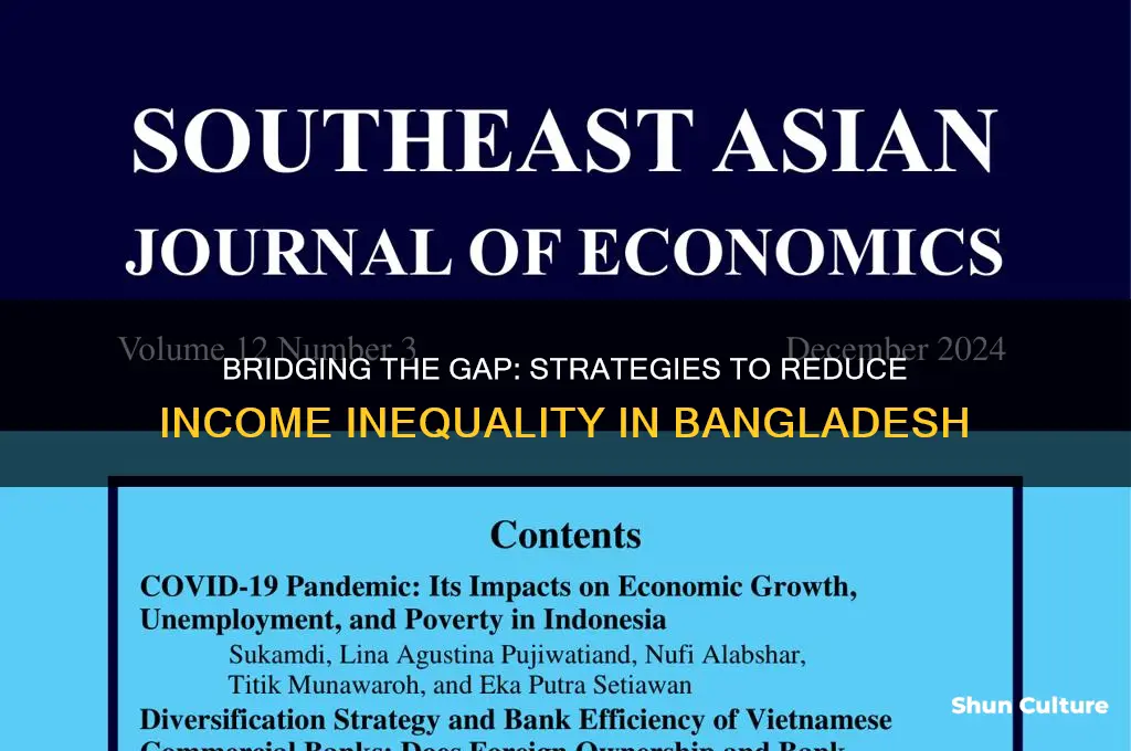 how to reduce income inequality in bangladesh