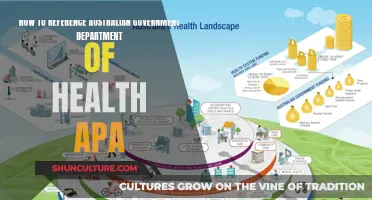 Citing Australian Health Department: APA Style Guide
