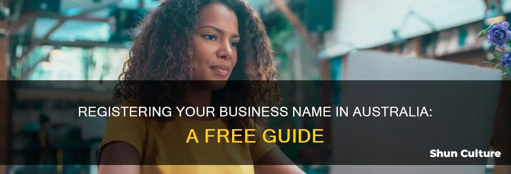 how to register a business name in australia for free