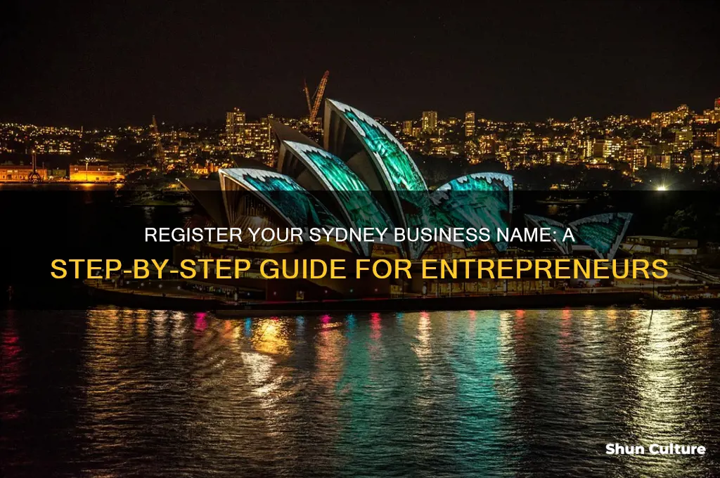 how to register a business name in sydney australia