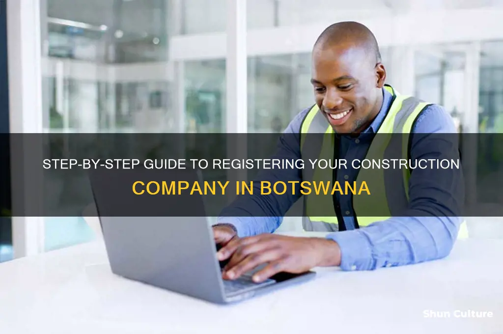 how to register a construction company in botswana