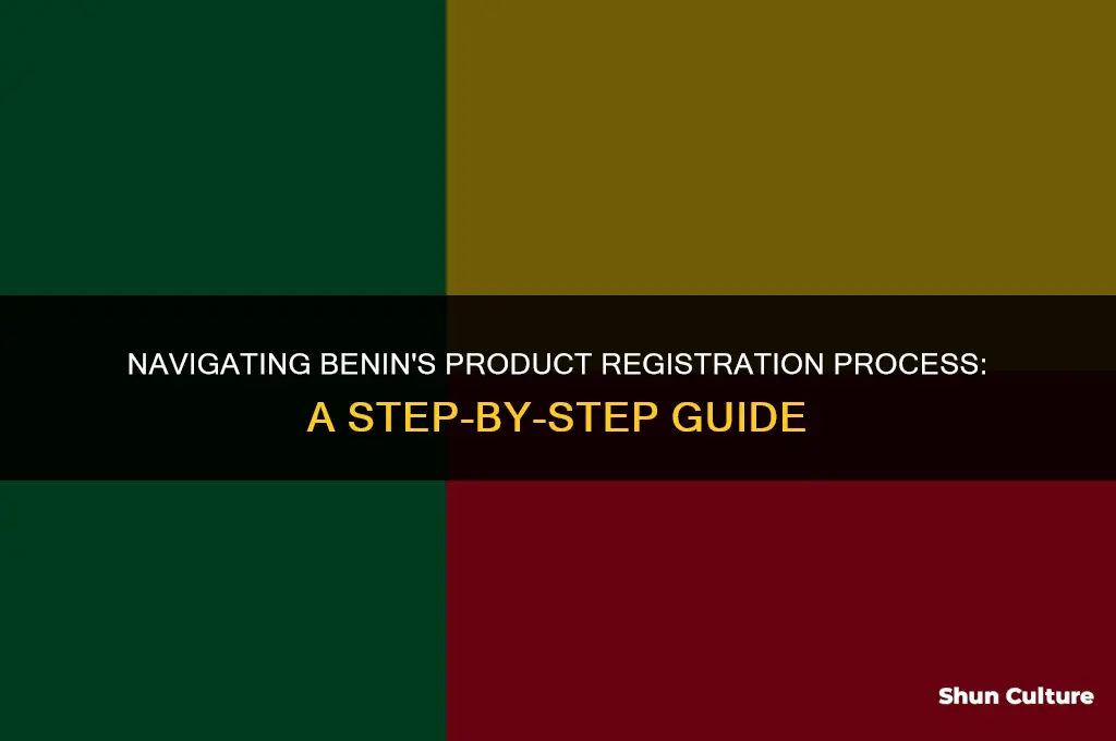 how to register a product in benin