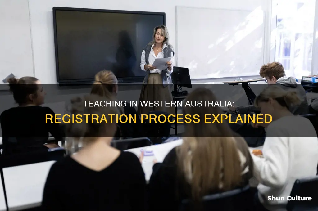 how to register as a teacher in western australia