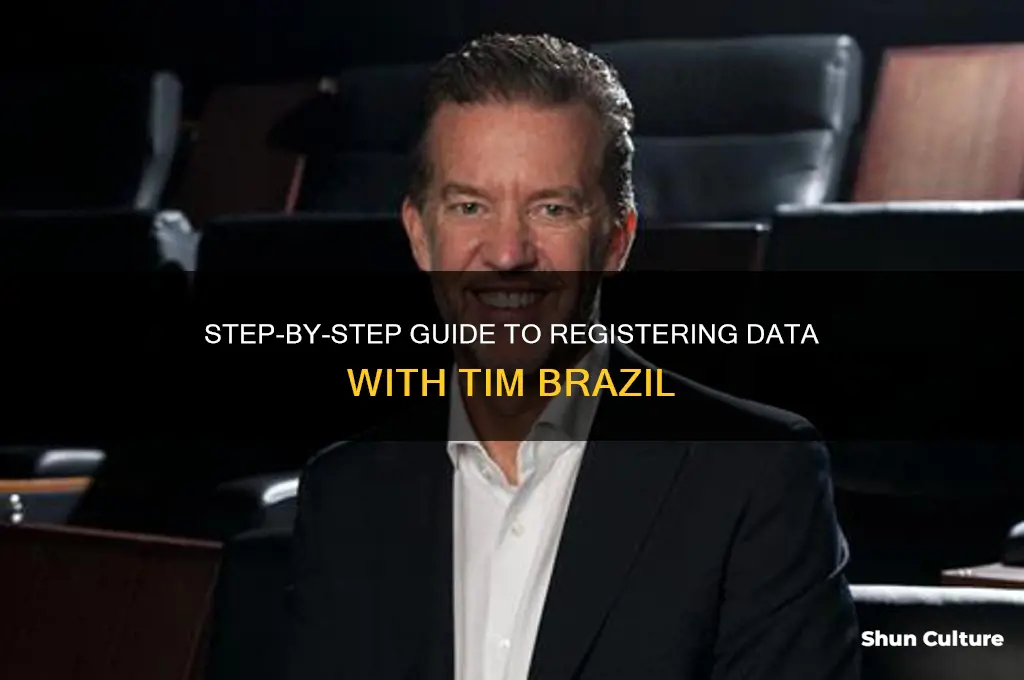 how to register data in tim brazil