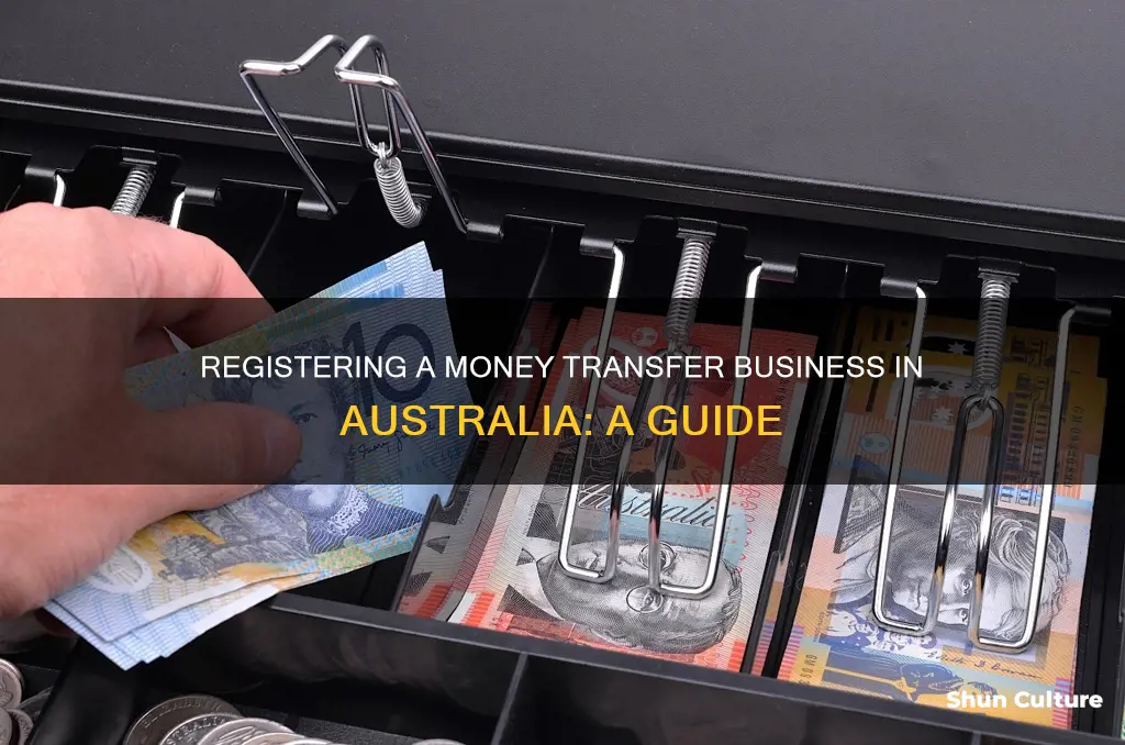 how to register money transfer business in australia