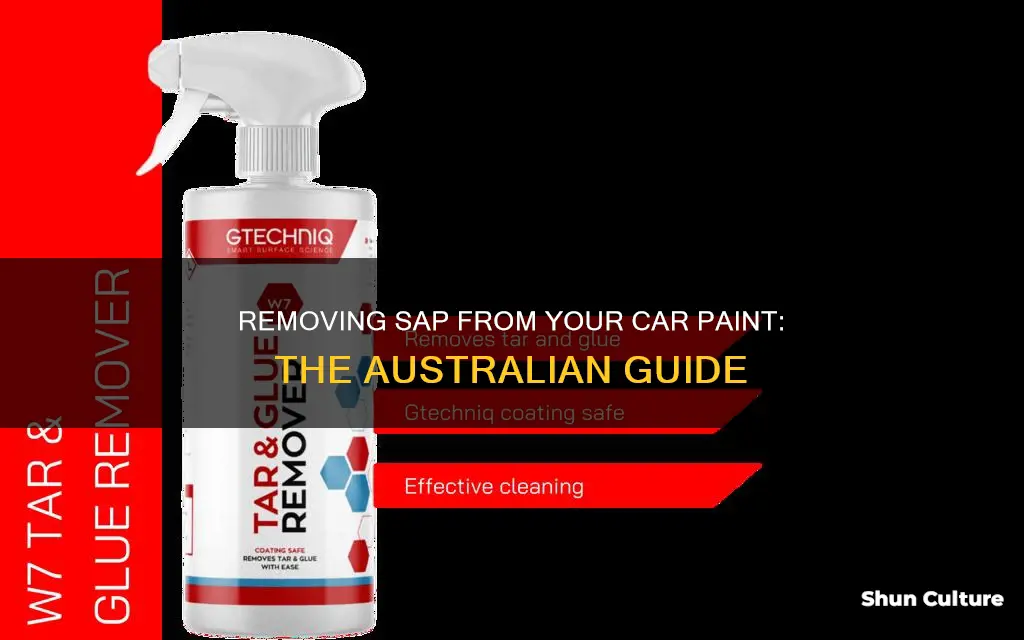 how to remove sap from car paint australia