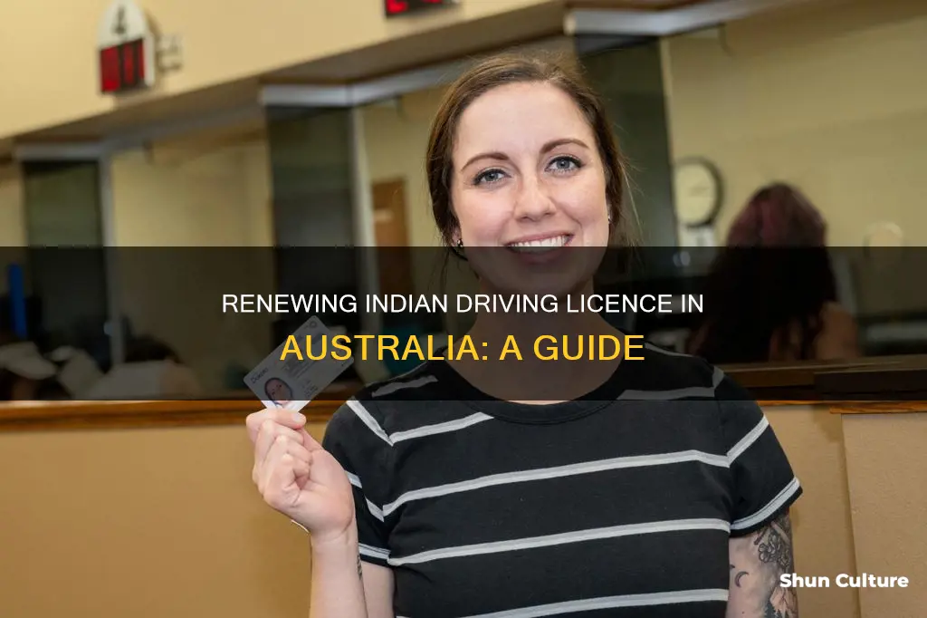how to renew indian driving licence in australia