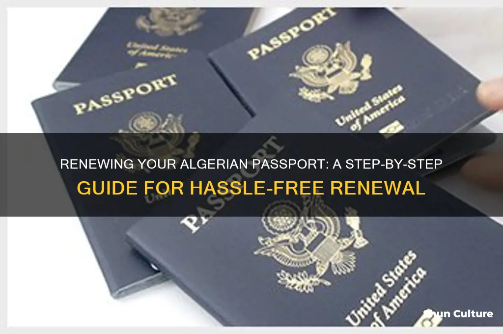 how to renew my algerian passport