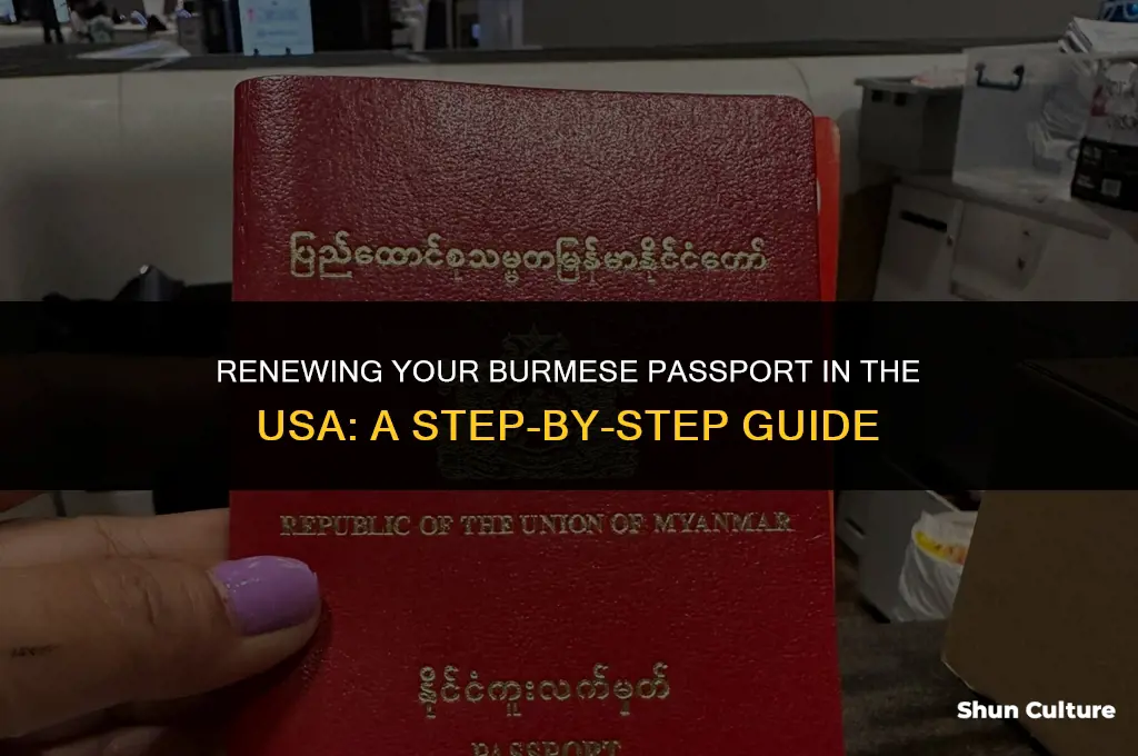 how to renew passport burma in usa