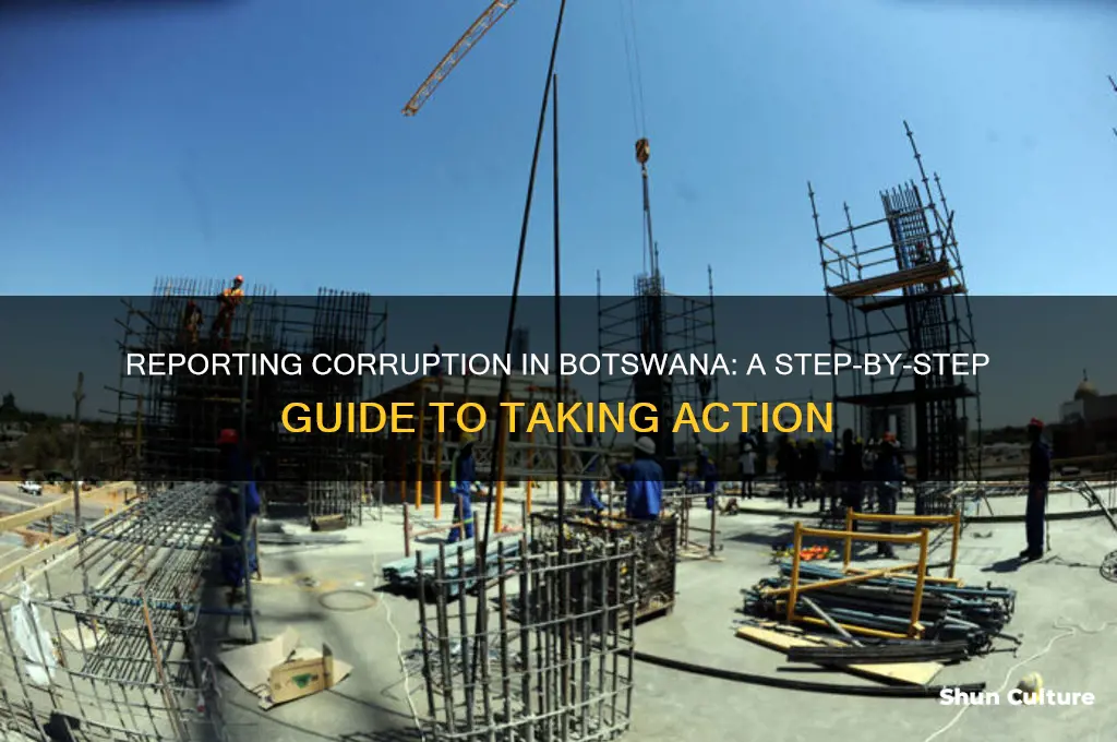 how to report corruption in botswana